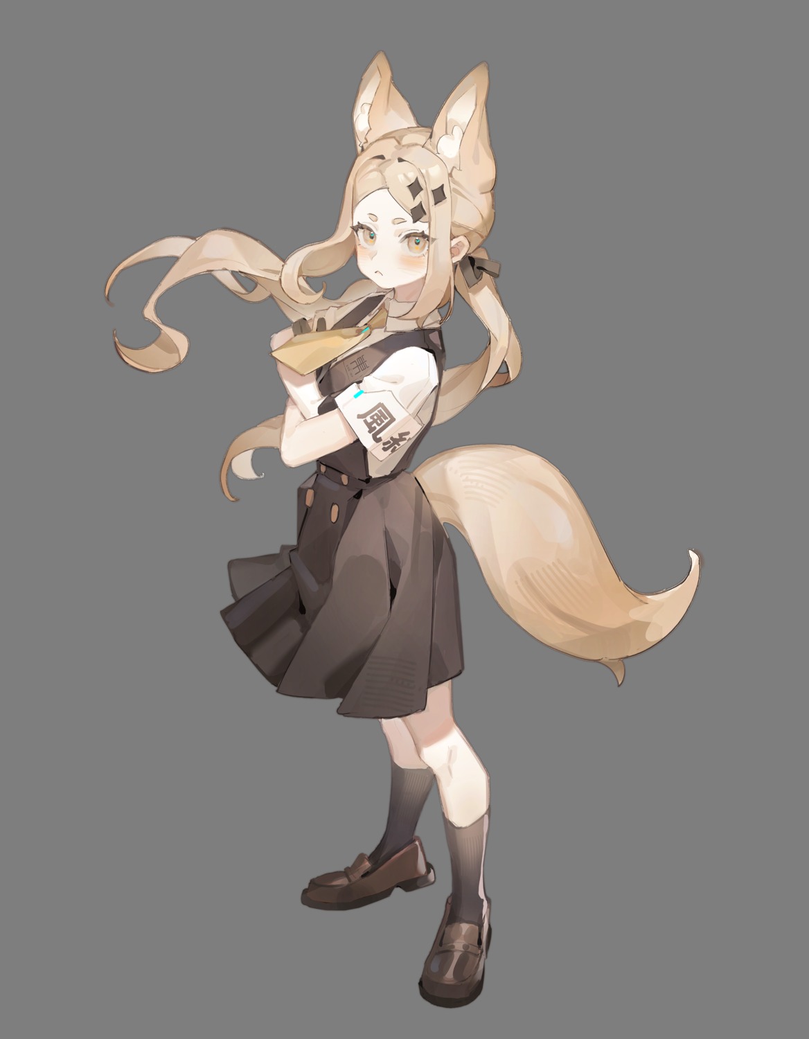 animal_ears seifuku tail transparent_png xiloi