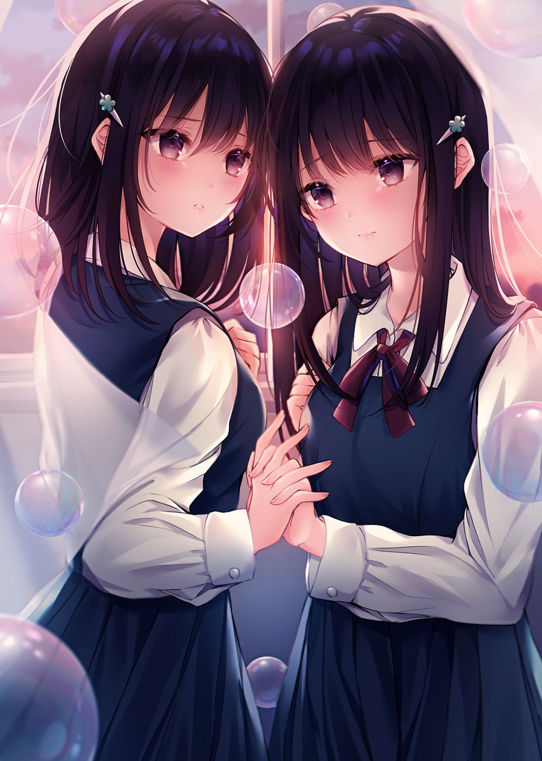 kuro_namako seifuku yuri