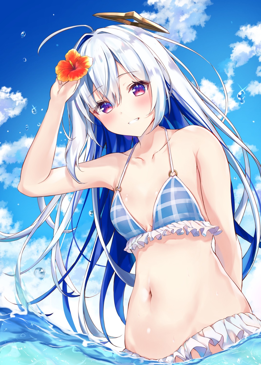 amane_kanata bikini halo hololive swimsuits taracomax wet