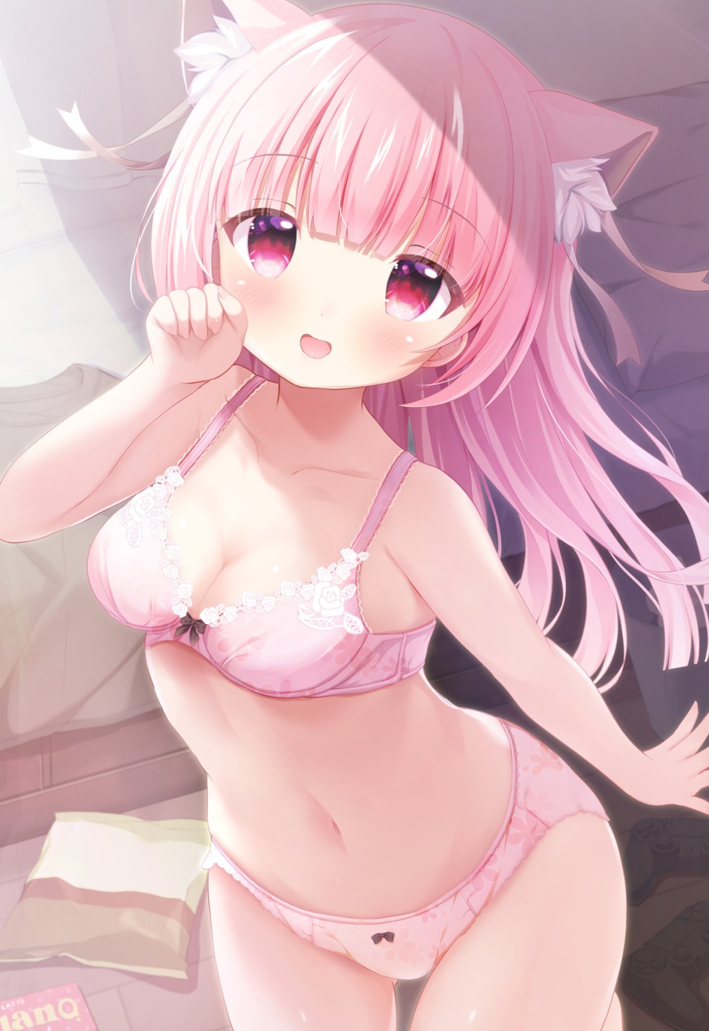 animal_ears bra kotoriifu loli nekomimi pantsu