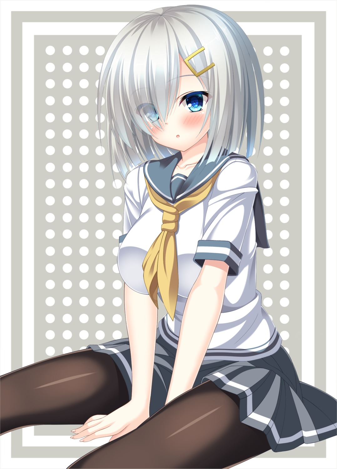 309042 hamakaze_(kancolle) kantai_collection pantyhose seifuku