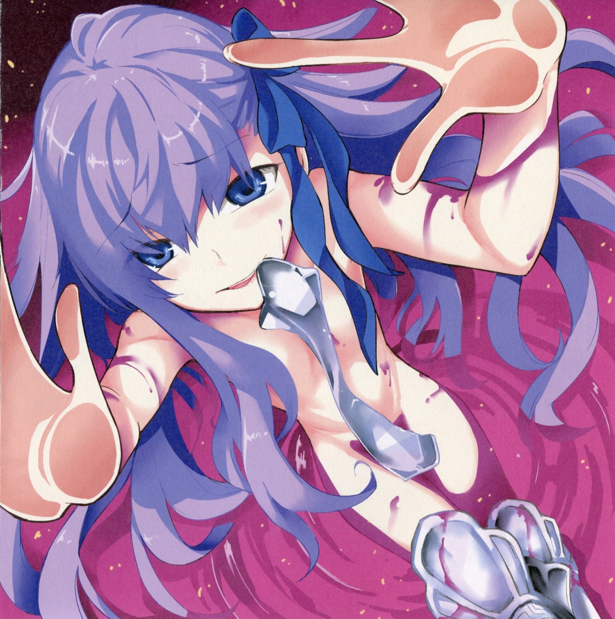 fate/extra fate/extra_ccc fate/stay_night haruno_tomoya loli meltlilith naked paper_texture