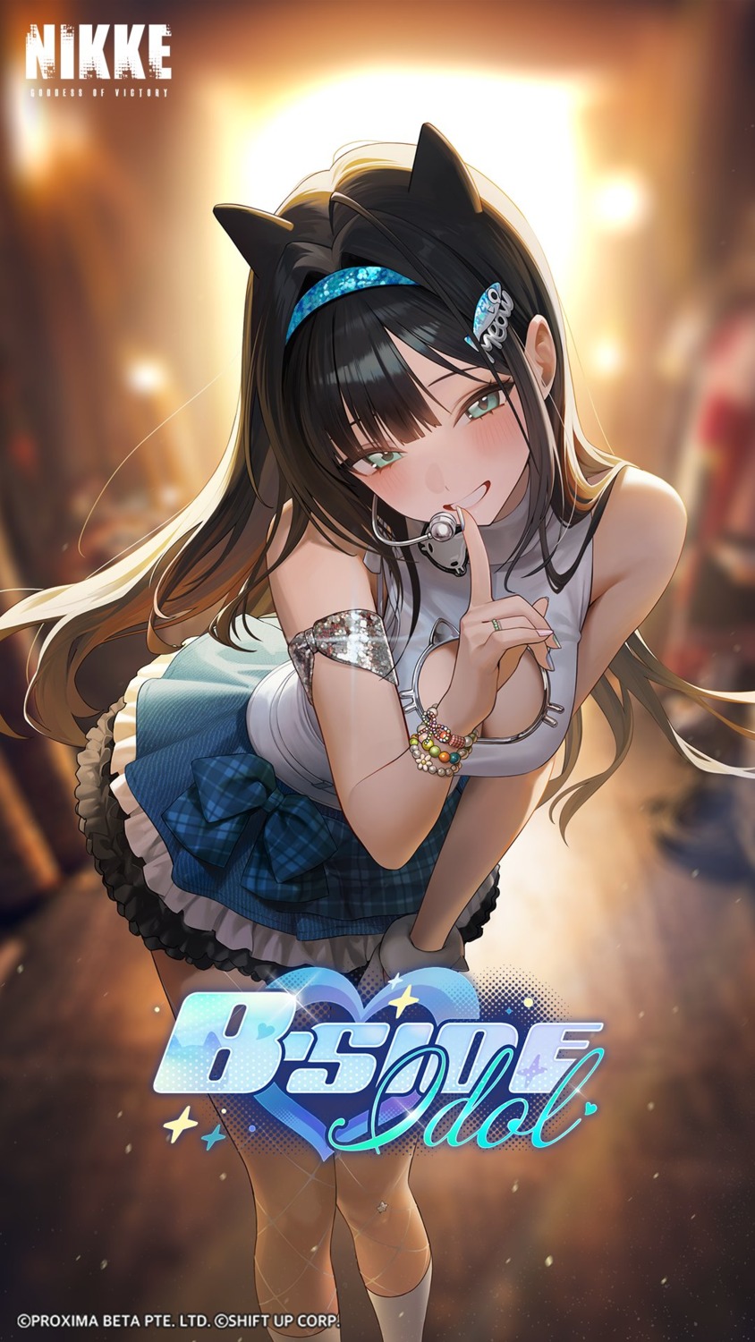 animal_ears fishnets goddess_of_victory:_nikke mint_(nikke) tagme uniform