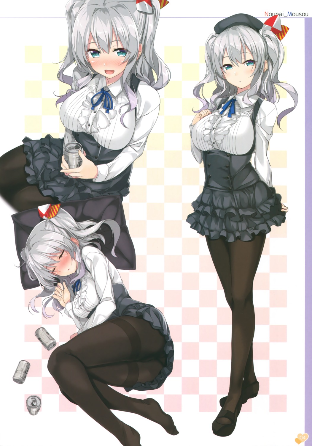 dress g.g.t. gintarou kantai_collection kashima_(kancolle) pantyhose