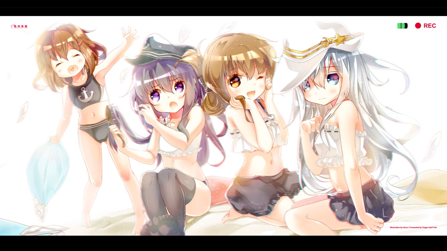 akatsuki_(kancolle) heco hibiki_(kancolle) ikazuchi_(kancolle) inazuma_(kancolle) kantai_collection lingerie loli pantsu thighhighs