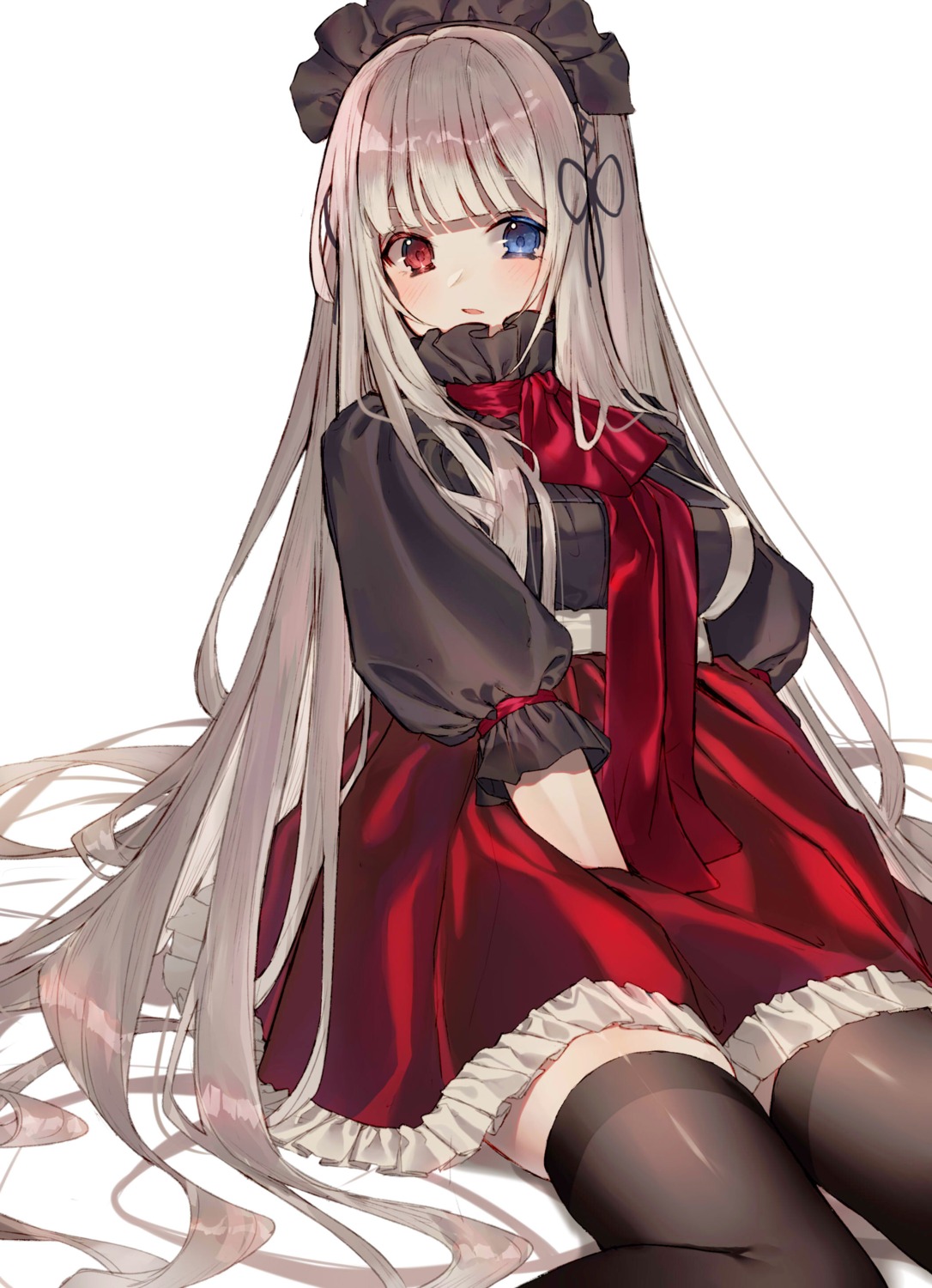 heterochromia lolita_fashion thighhighs tia_(tia_1207)