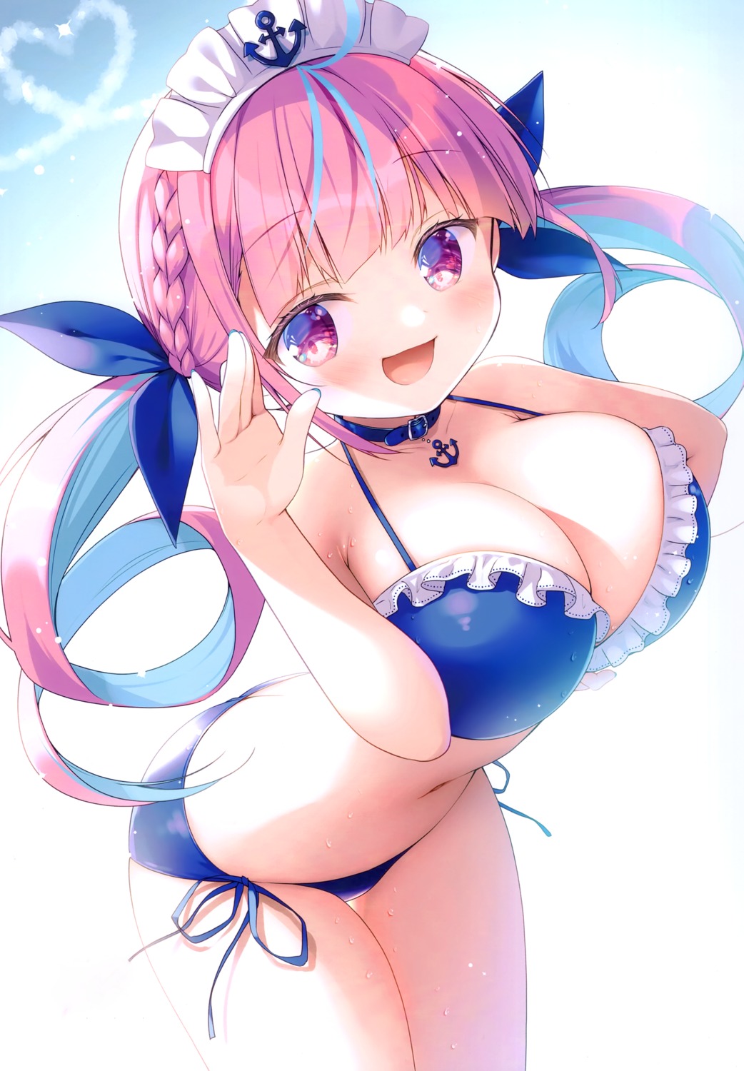 bikini hololive minato_aqua sasai_saji swimsuits watakubi