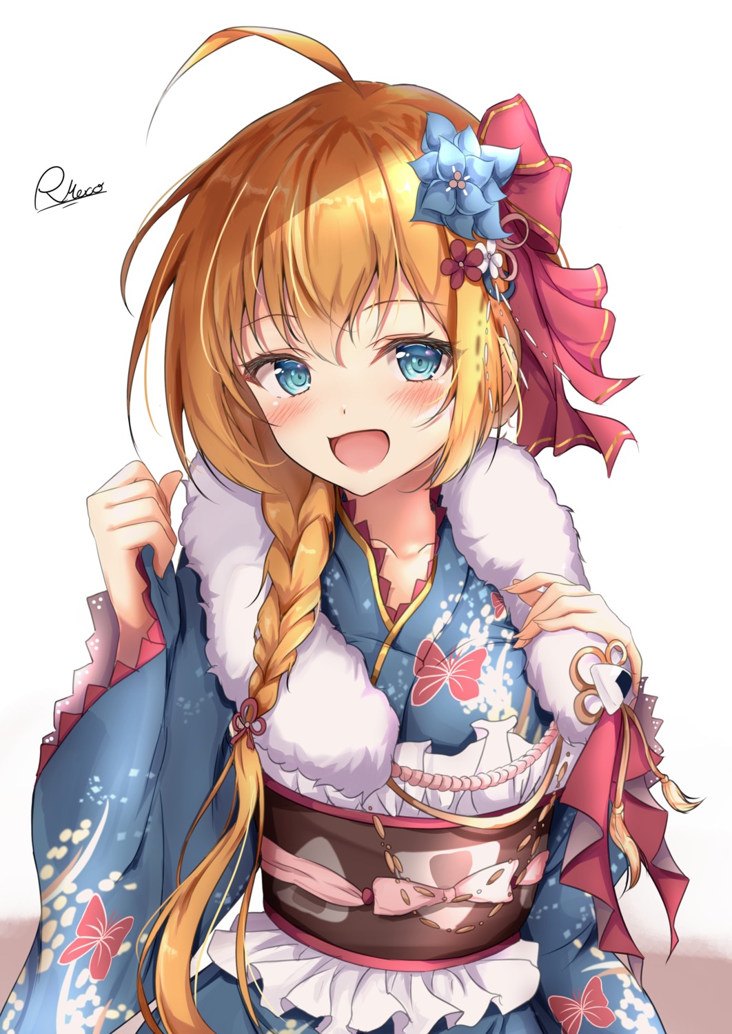 kimono pecorine princess_connect princess_connect!_re:dive rumiko_(rmeco)