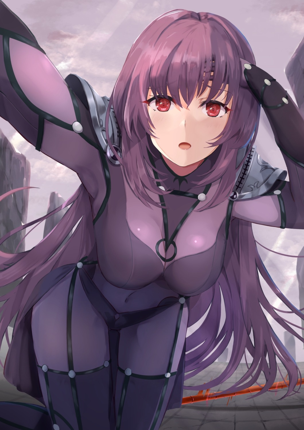 armor bodysuit fate/grand_order scathach_(fate/grand_order) torottye