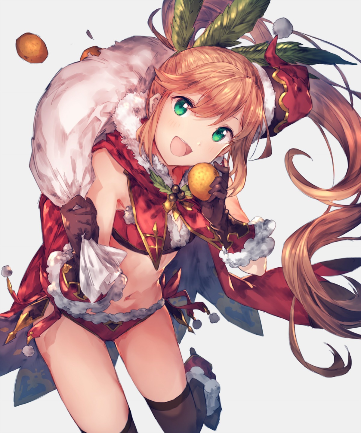 bikini christmas clarisse_(granblue_fantasy) en@rain granblue_fantasy swimsuits thighhighs