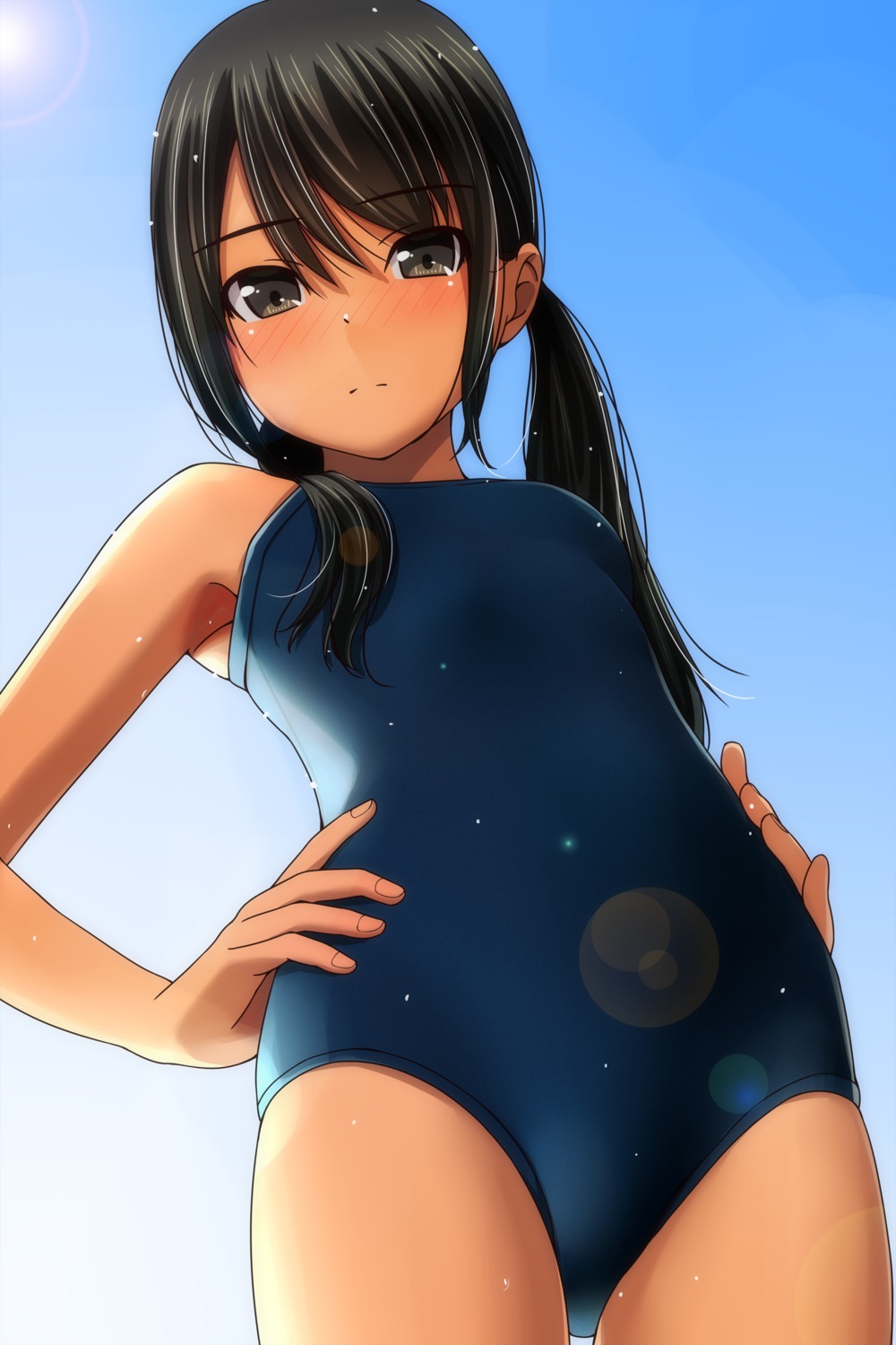 loli matsunaga_kouyou school_swimsuit swimsuits wet