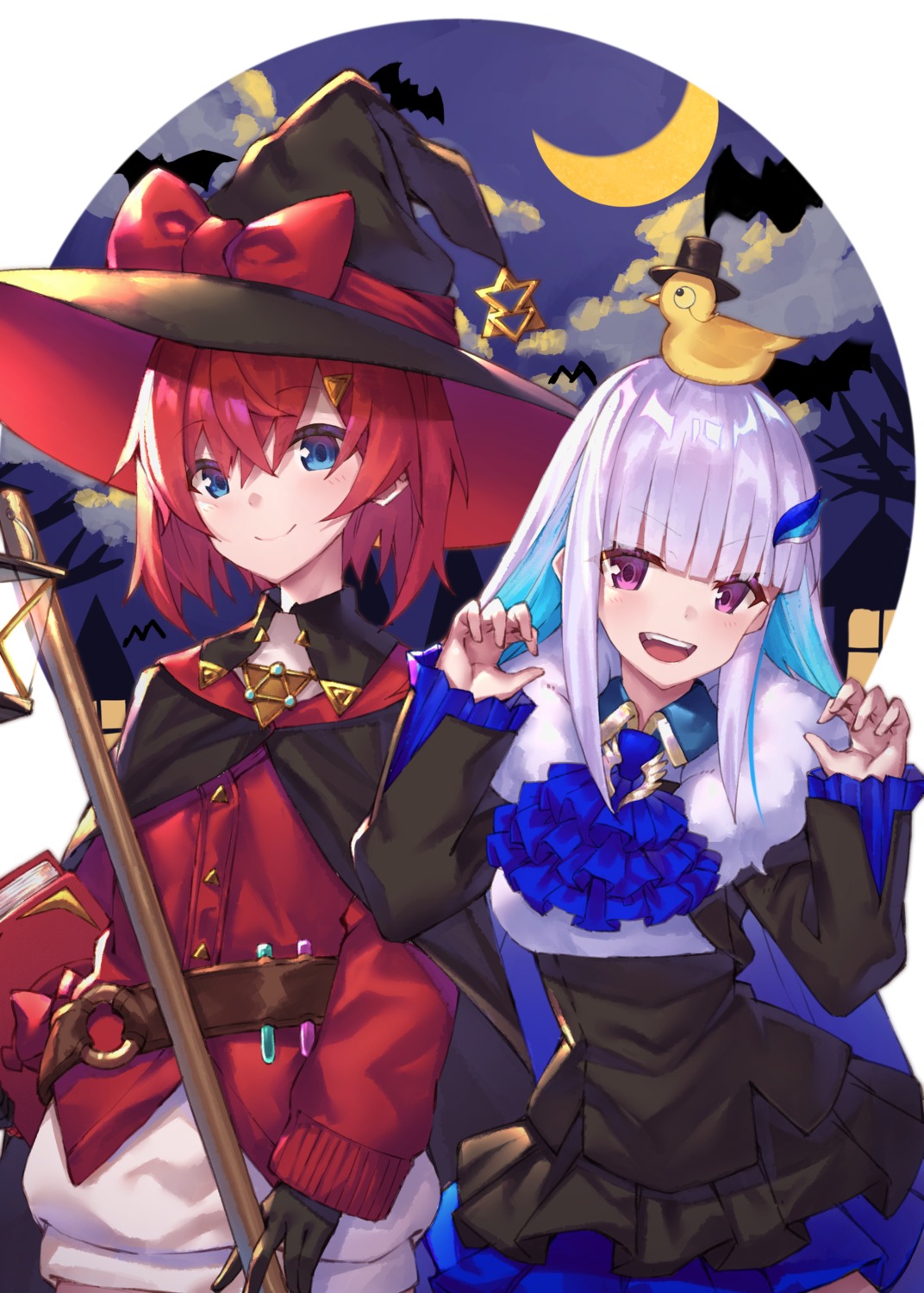 ange_katrina dress halloween lize_helesta nijisanji witch yuuki_nao_(pixiv10696483)