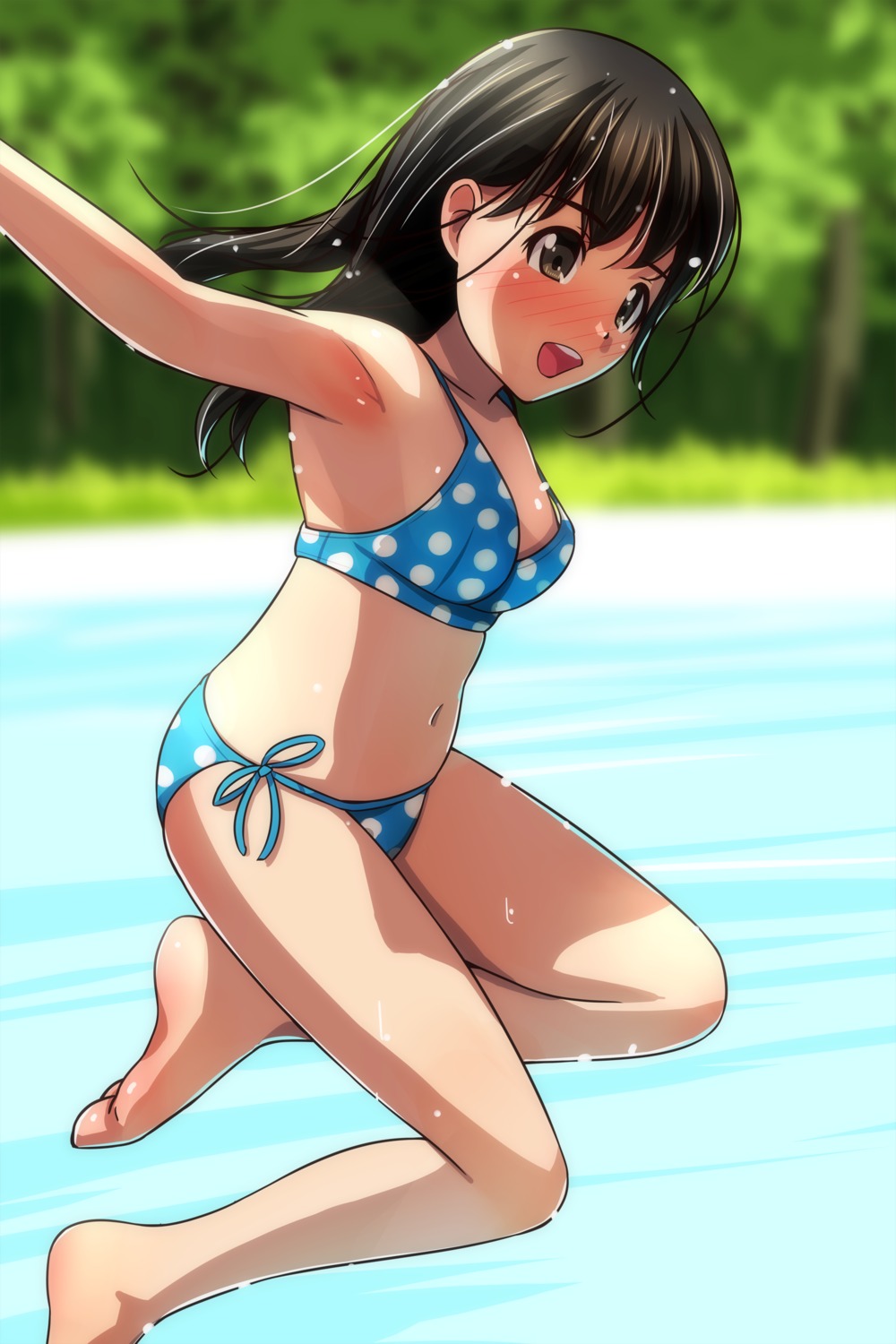 bikini loli matsunaga_kouyou swimsuits wet