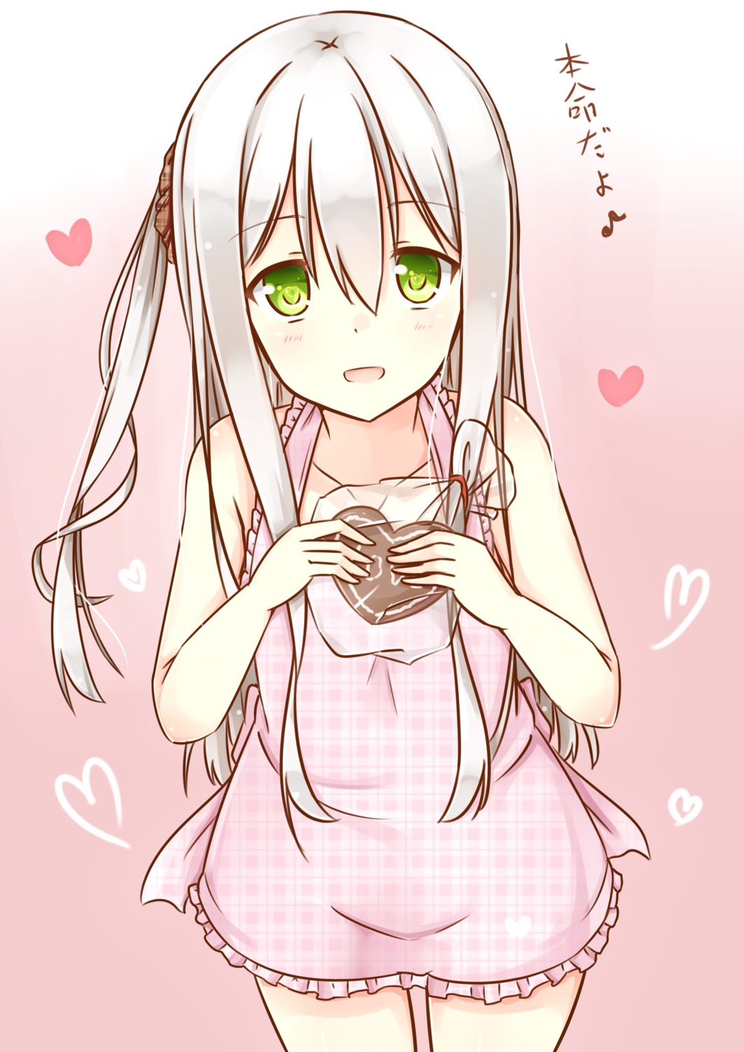 mitoko_(tsuchikure) naked_apron tsuchikure valentine