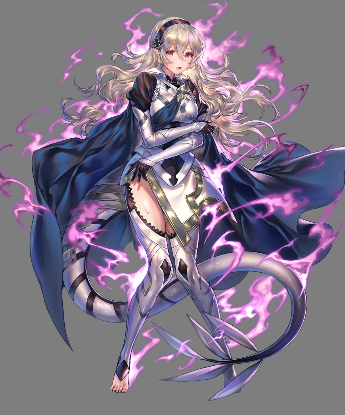 armor duplicate fire_emblem fire_emblem_heroes fire_emblem_if kamui_(fire_emblem) nintendo pointy_ears senchat tail transparent_png