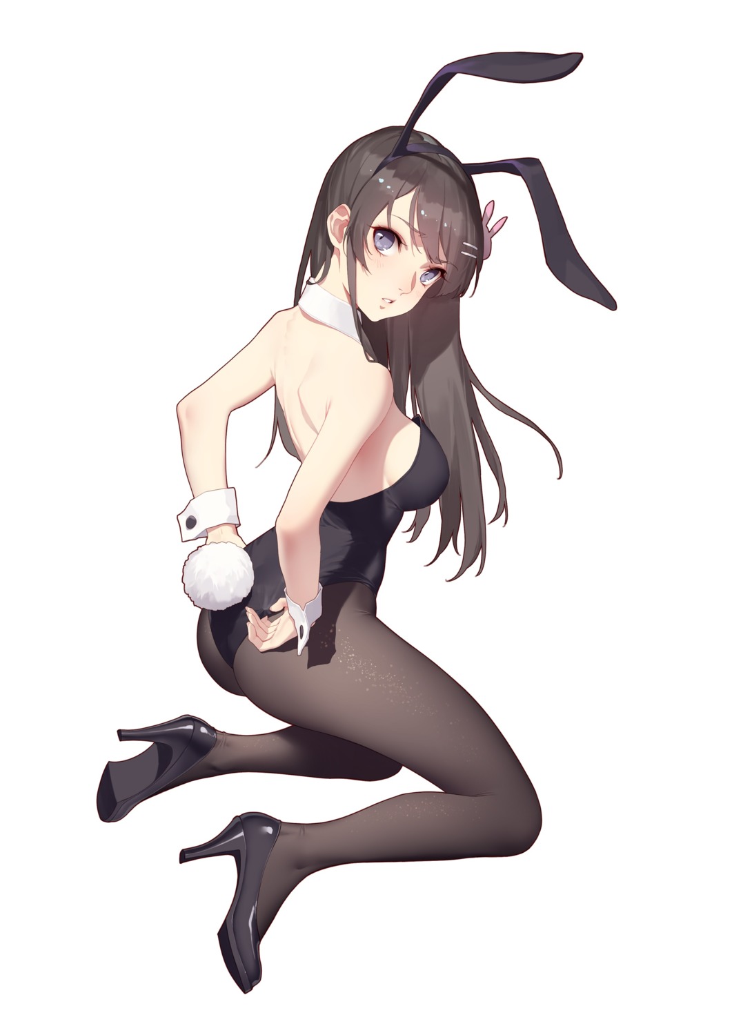 animal_ears ass bunny_ears bunny_girl heels pantyhose sakurajima_mai seishun_buta_yarou tail thank_star