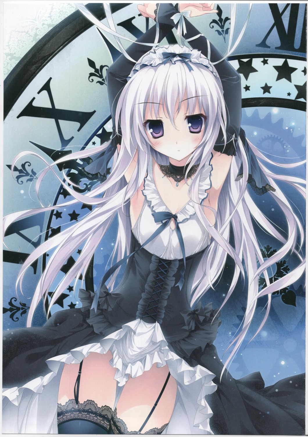 dress gothic_lolita karory lolita_fashion raw_scan stockings thighhighs