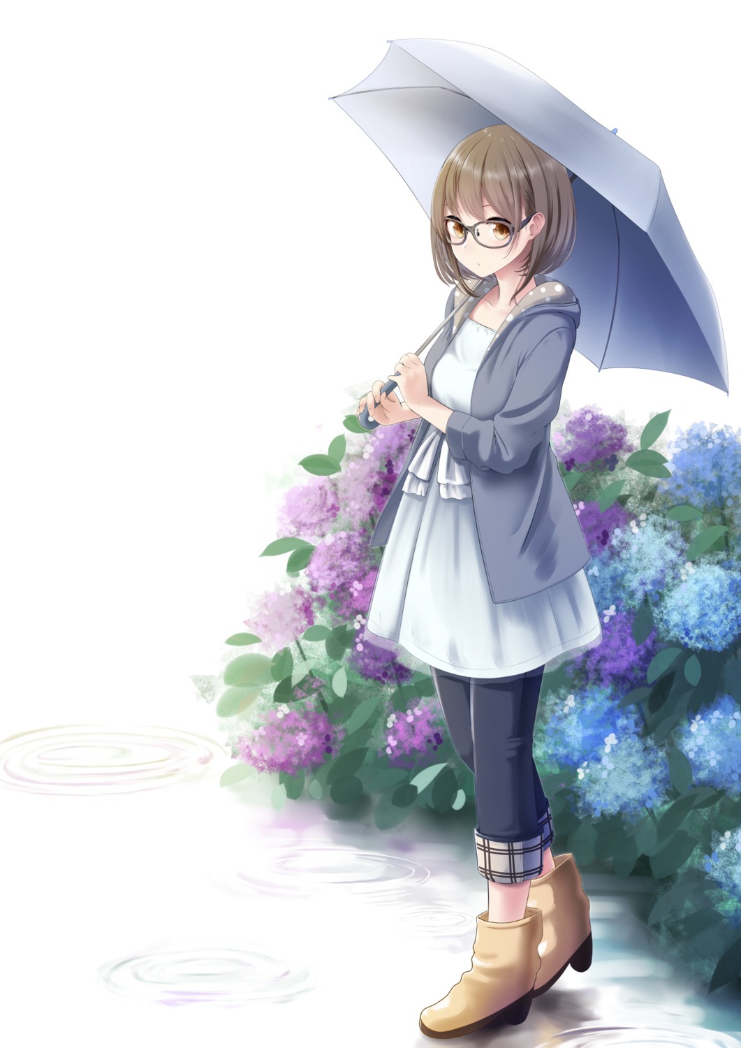 heels megane nekobaka umbrella