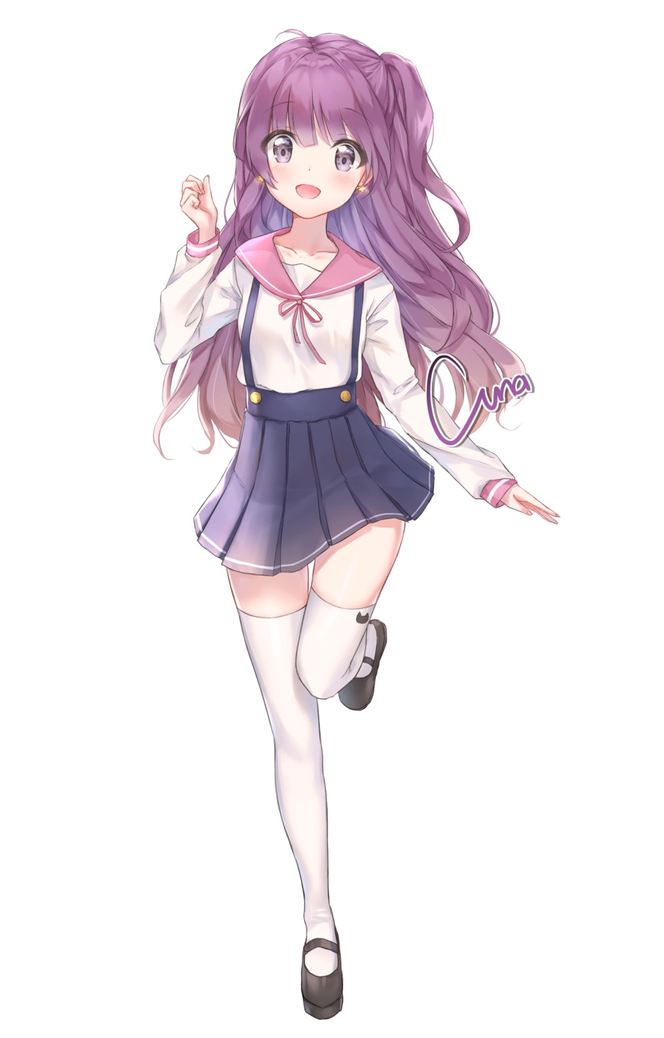 cuna_(qunya) seifuku thighhighs