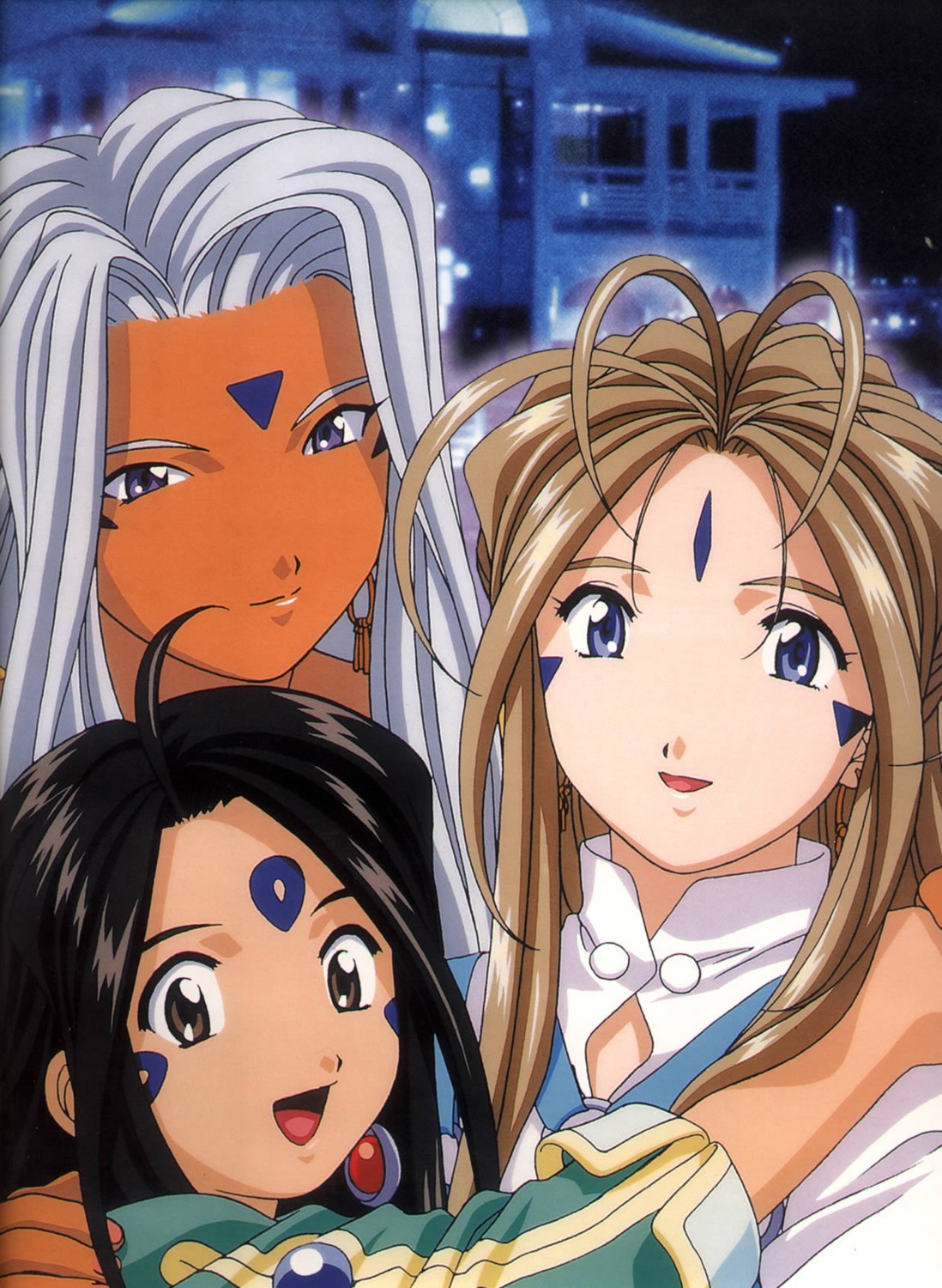 ah_my_goddess belldandy skuld urd