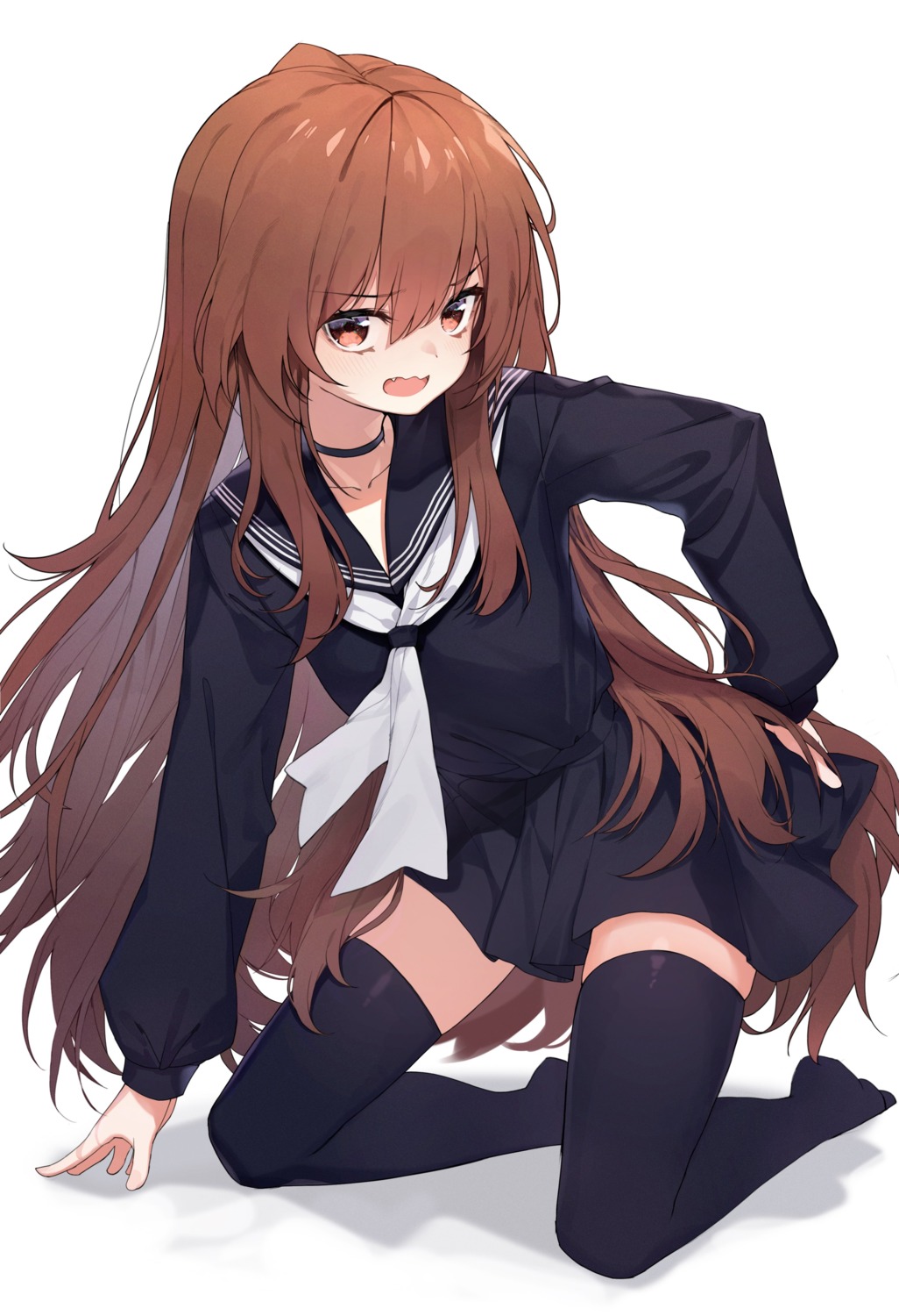 aisaka_taiga lo-ta seifuku thighhighs toradora!