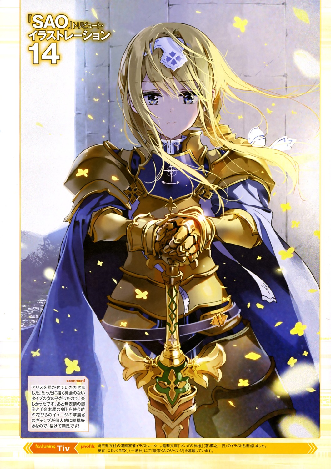 alice_zuberg armor sword sword_art_online sword_art_online_alicization tiv