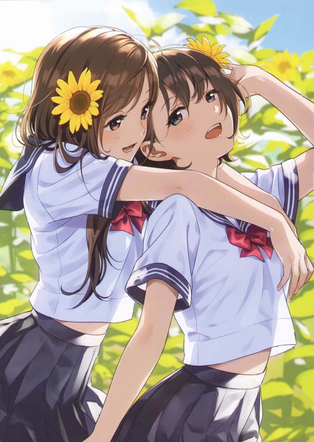 canvas morikura_en see_through seifuku yuri