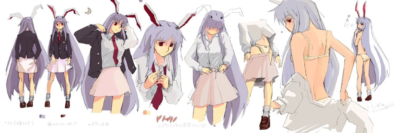 bra pantsu pinzu reisen_udongein_inaba touhou