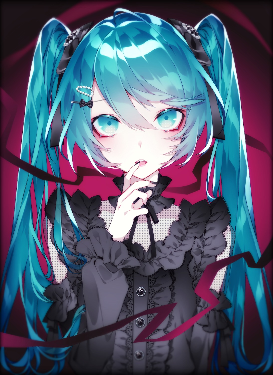 ─ 🈖 · Miku  Anime character design, Gothic anime girl, Vibes art