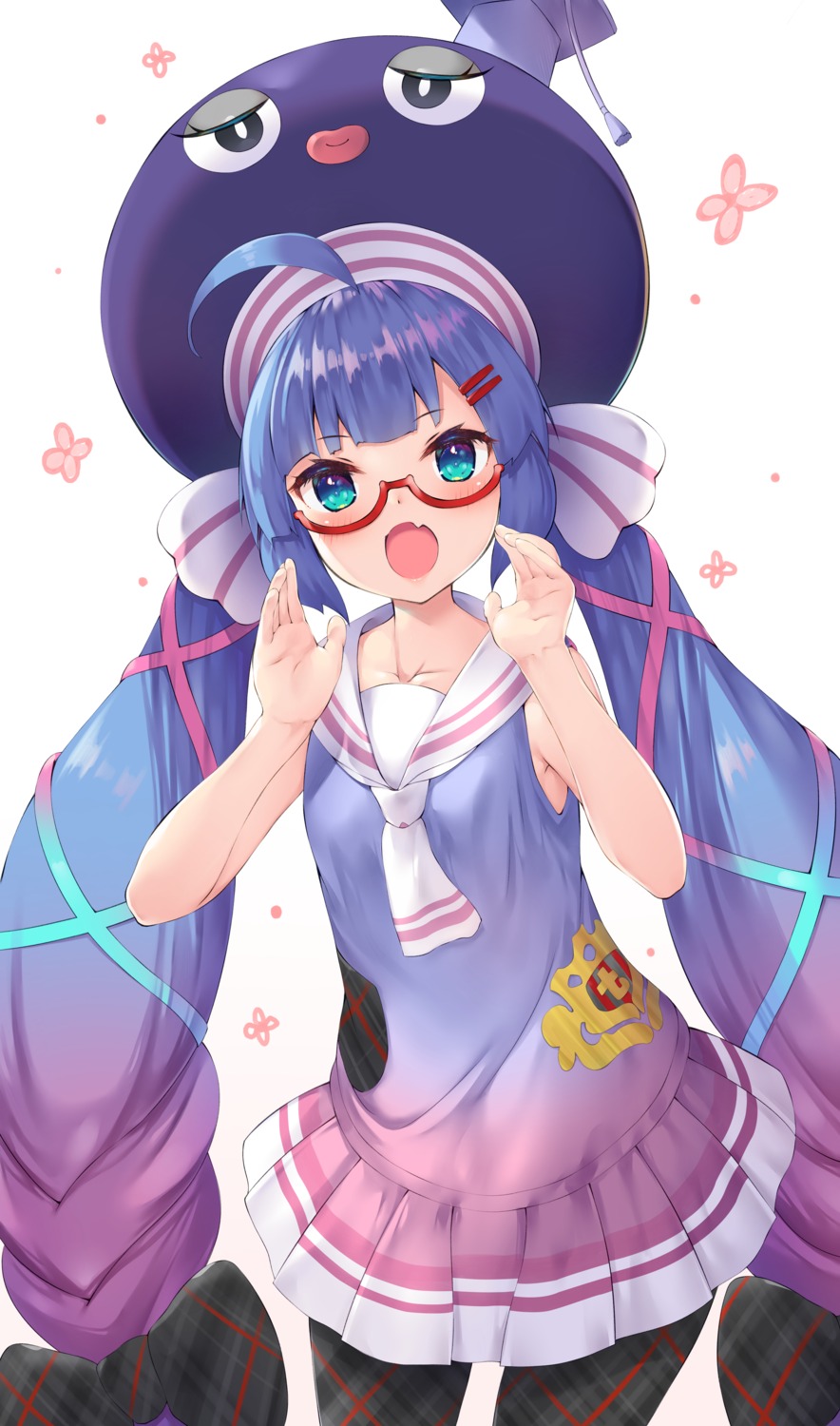 megane nakazawa_aki otomachi_una pantsu seifuku vocaloid voiceroid