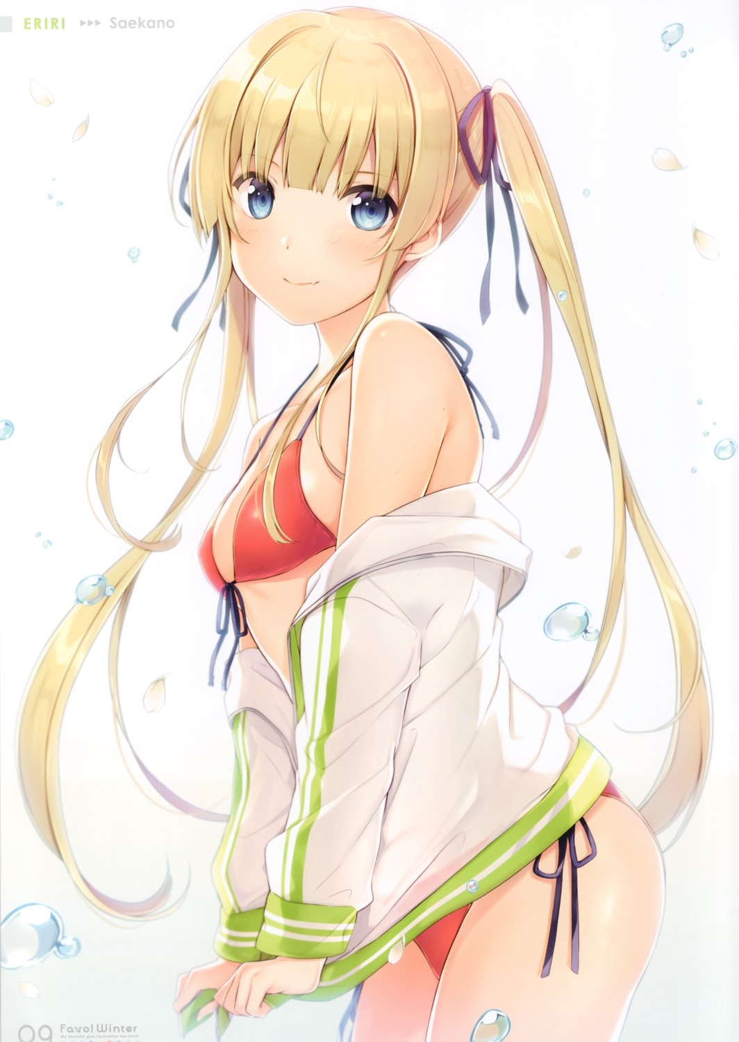 6u bikini eternal_land open_shirt saenai_heroine_no_sodatekata sawamura_spencer_eriri swimsuits