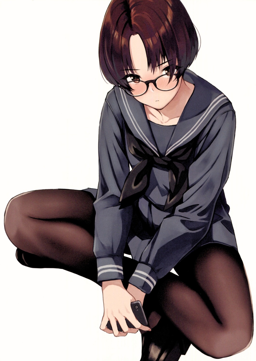 doushimasho megane pantyhose seifuku