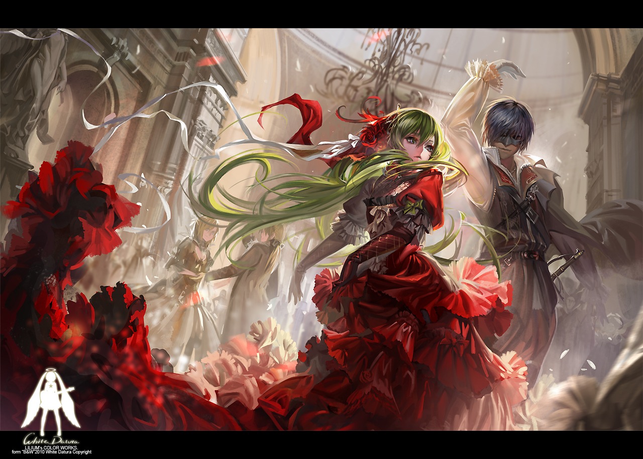 alphonse cantarella_(vocaloid) dress hatsune_miku kagamine_len kagamine_rin kaito vocaloid