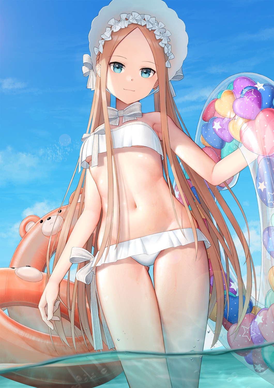 abigail_williams_(fate) bikini fate/grand_order kep_(ahokep) loli swimsuits underboob wet