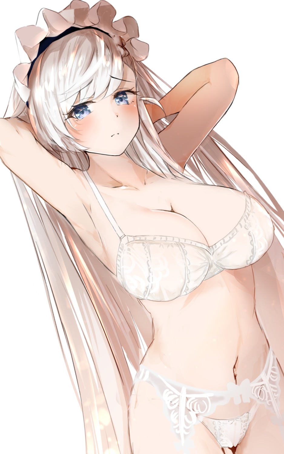 azur_lane belfast_(azur_lane) bra garter_belt pantsu raru_(nanaharararu)