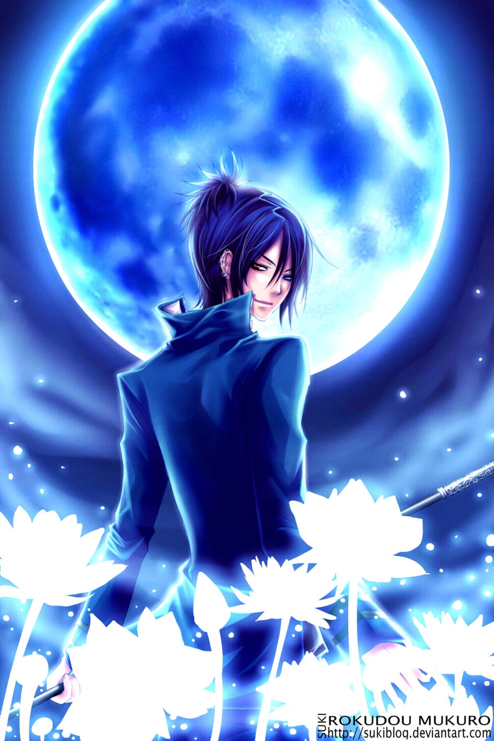 heterochromia katekyo_hitman_reborn! male rokudou_mukuro sukiblog watermark