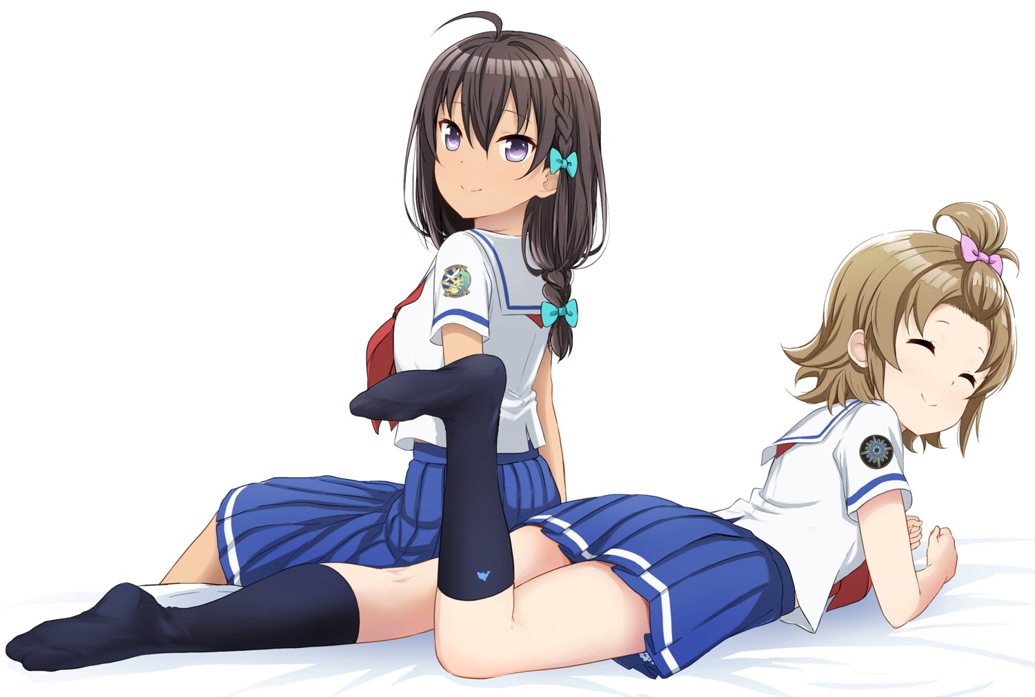 abe_kanari feet high_school_fleet seifuku uchida_mayumi yamashita_hideko