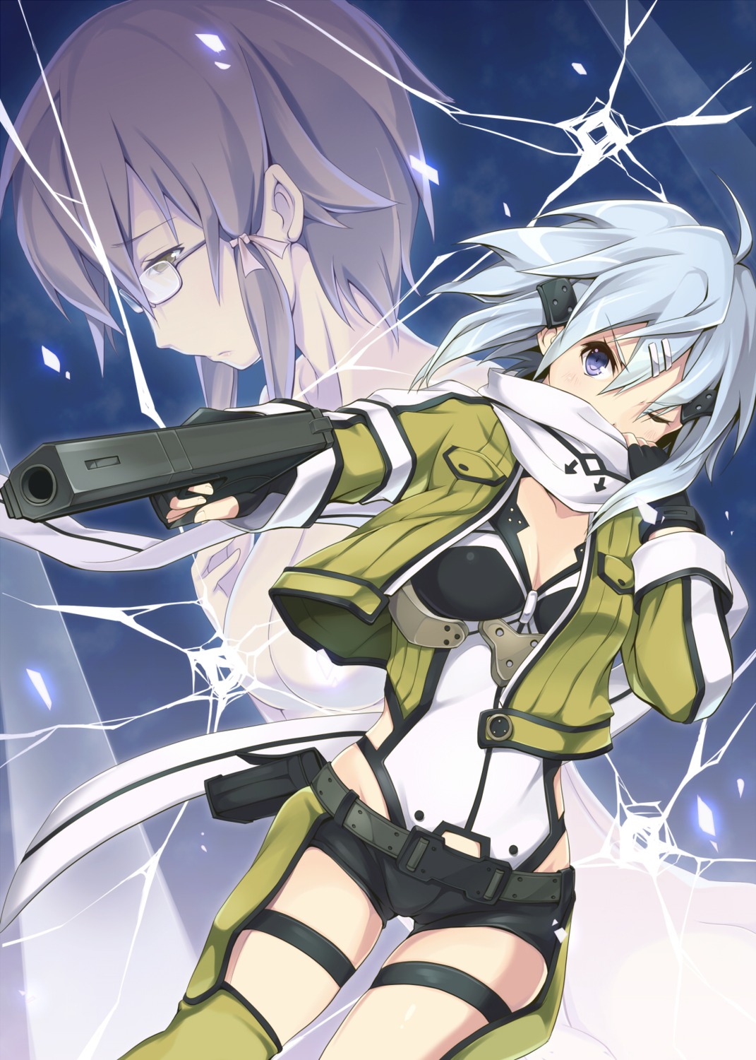 asada_shino furumiya_haiji gun gun_gale_online megane sinon sword_art_online