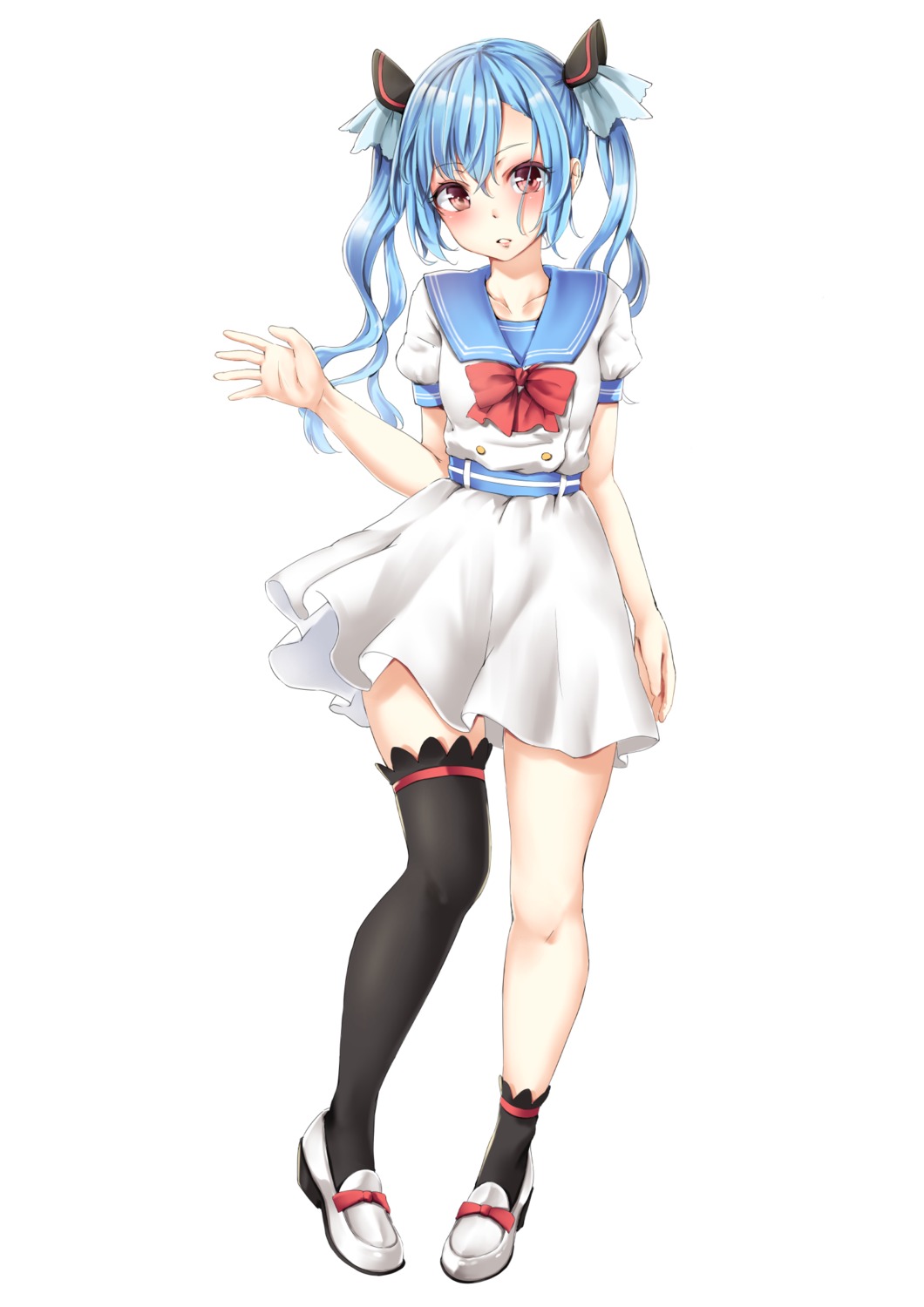 funyariko heels seifuku thighhighs