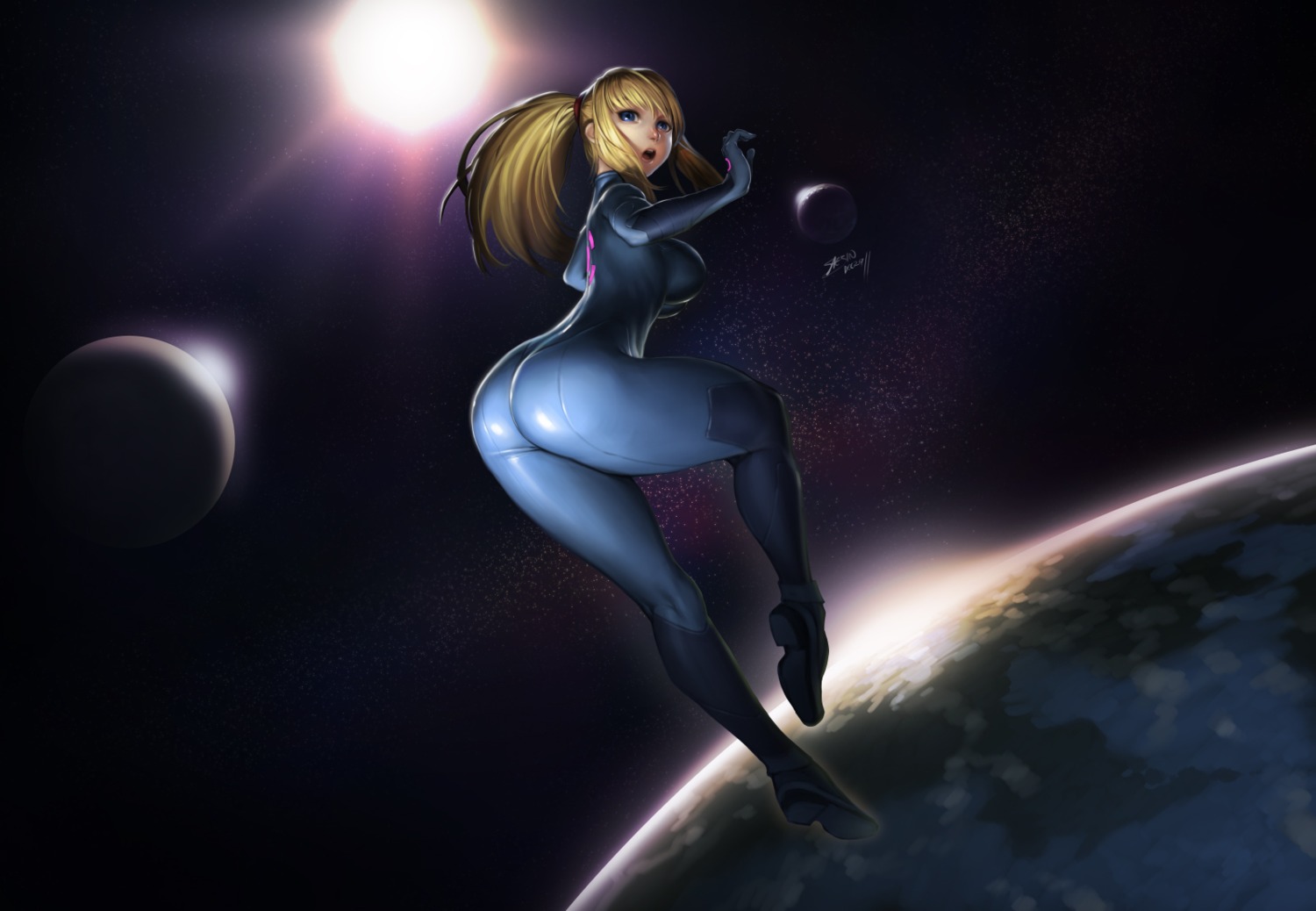 bodysuit metroid saejin_oh samus_aran