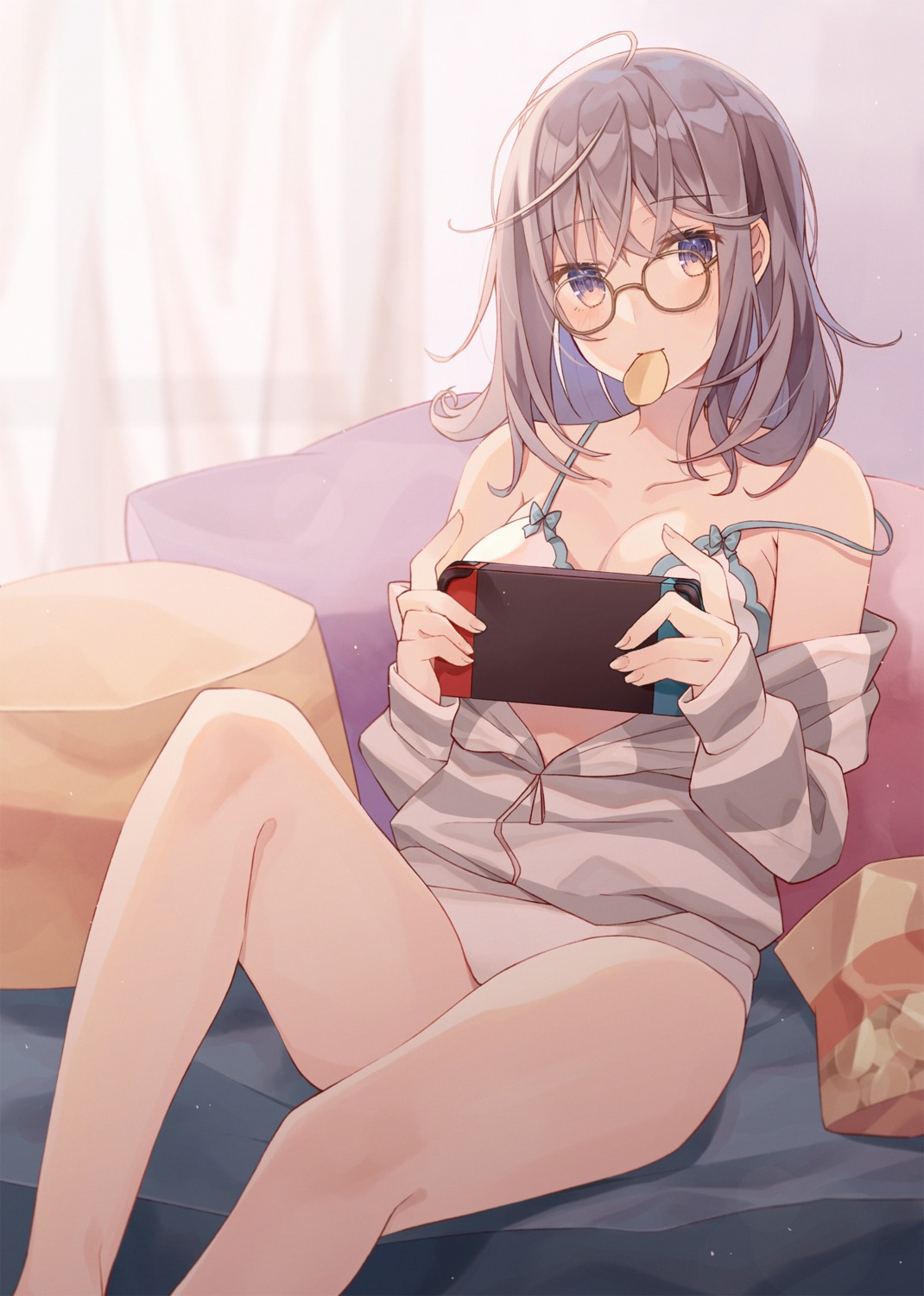 bra megane minase_nagi open_shirt pantsu