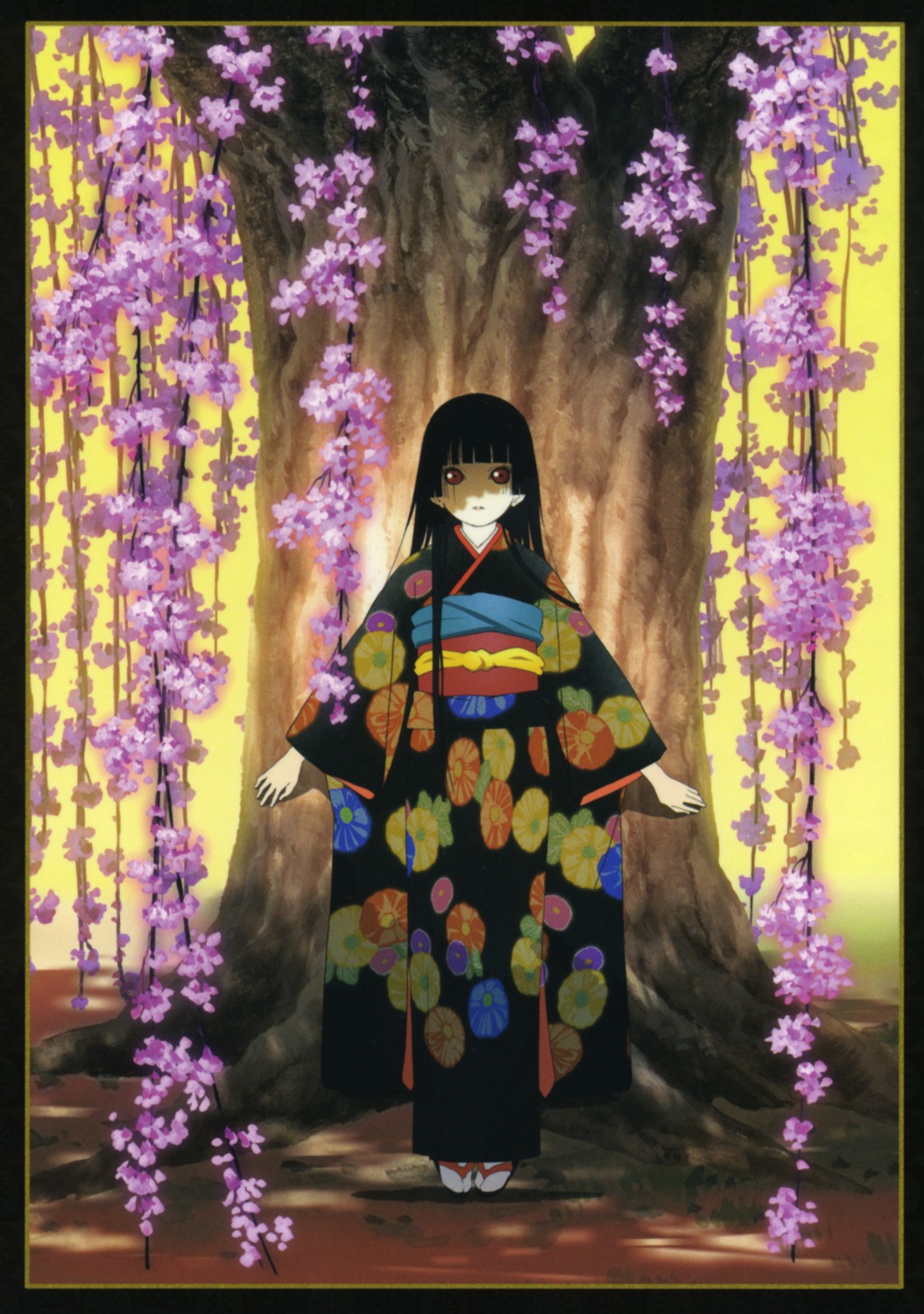enma_ai jigoku_shoujo kimono landscape