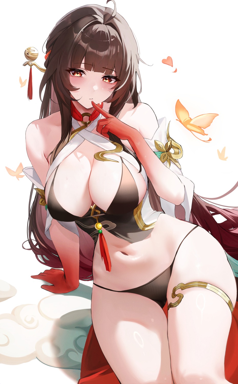 asian_clothes fantongjun garter honkai:_star_rail lingsha no_bra pantsu thong