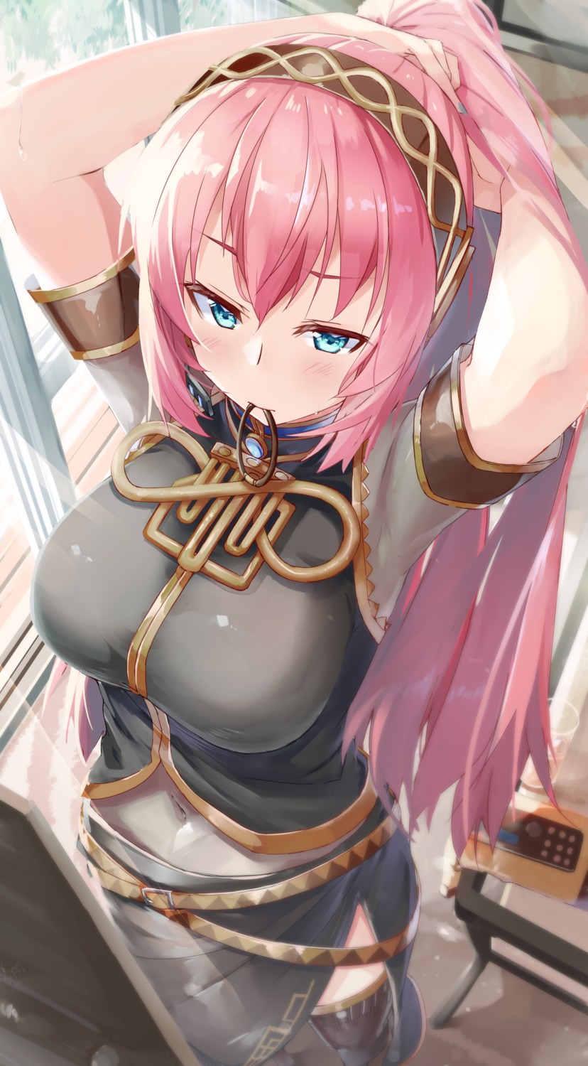 daidou_(demitasse) megurine_luka thighhighs vocaloid