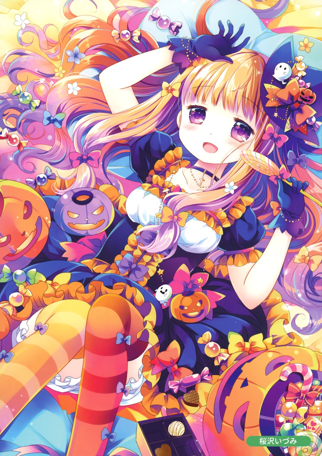 buruma dress halloween sakurazawa_izumi thighhighs witch