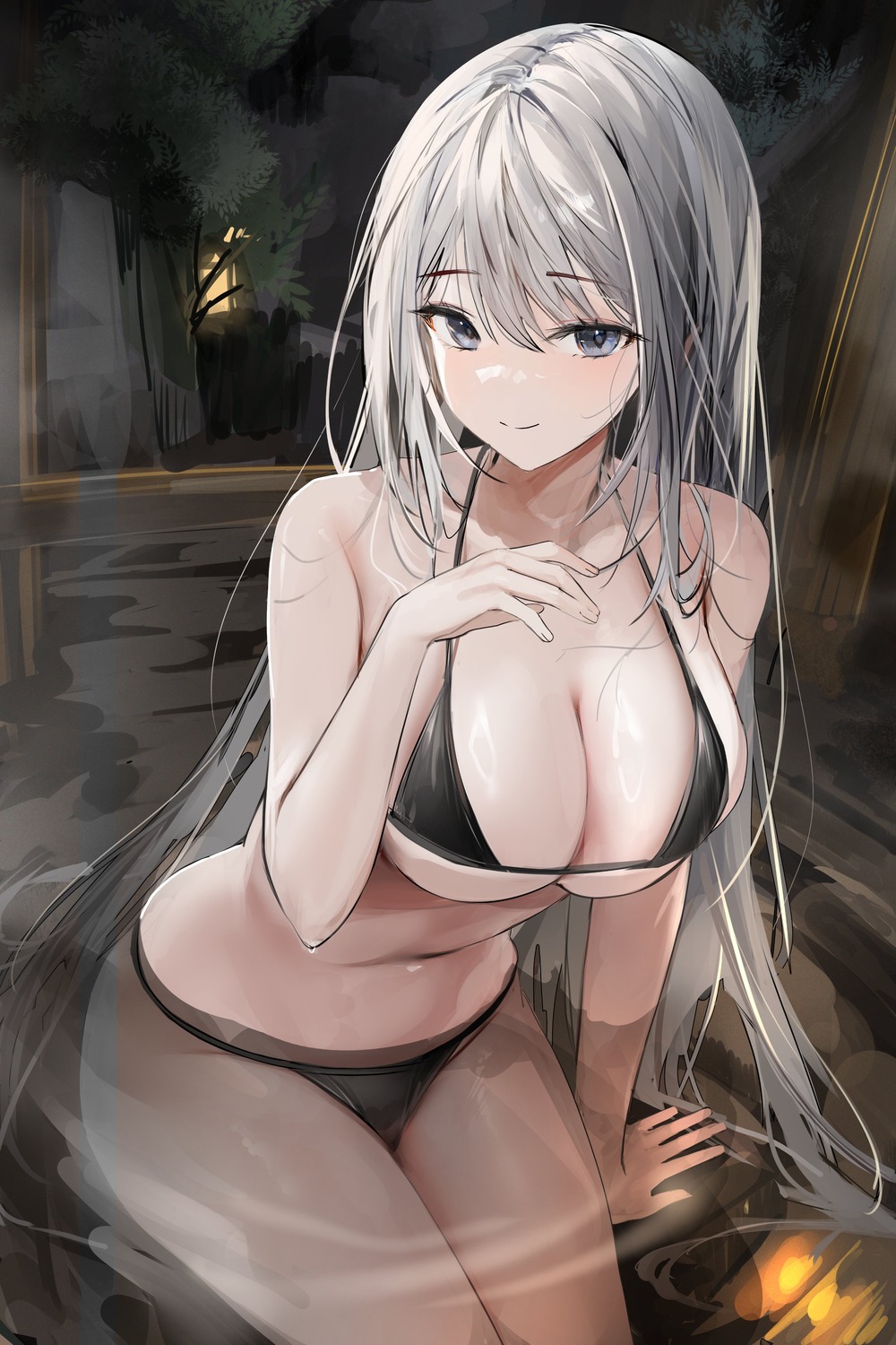 bathing bikini lillly onsen swimsuits wet