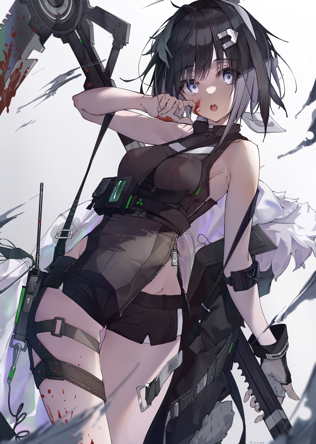 arknights blood garter la_pluma_(arknights) timmoo weapon