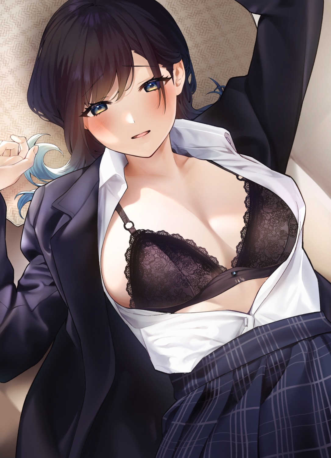 bra open_shirt seifuku sino42