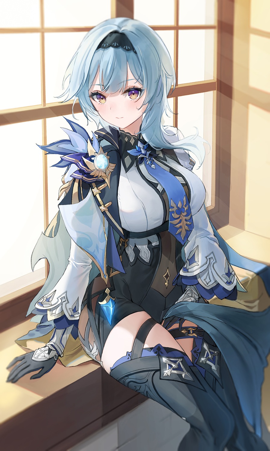 emyo eula garter genshin_impact thighhighs