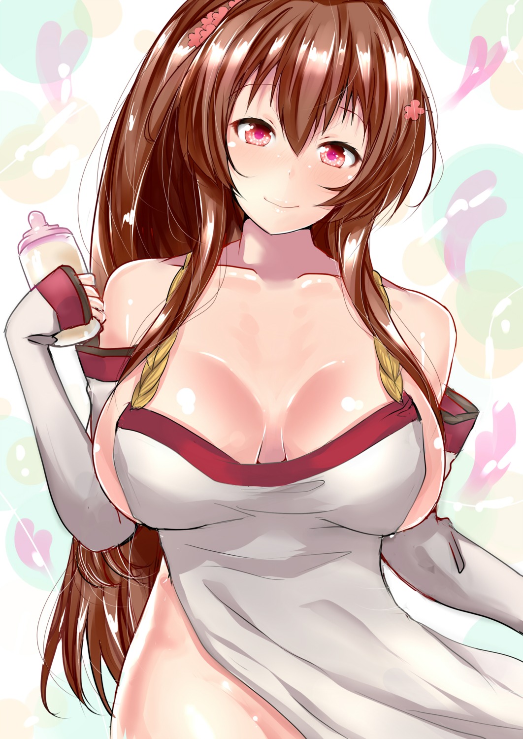 kantai_collection naked_apron sankakusui_(artist) yamato_(kancolle)